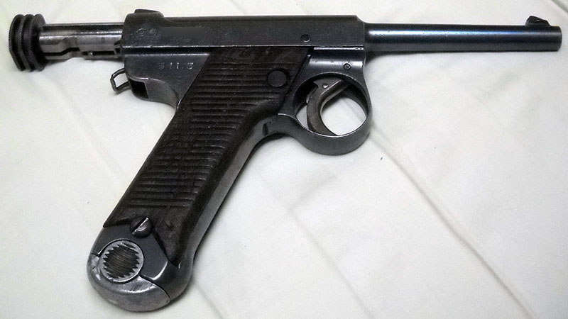 Type 14 Nambu, bolt open, right side